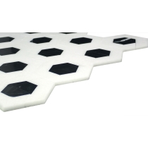 BIZOU - DMSK/11X13, WHITE/BLACK, POLISHED